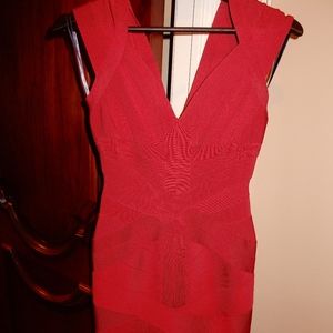 Herve Leger Red dress, size S